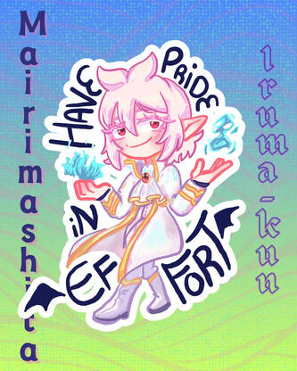 Sticker sheet close up